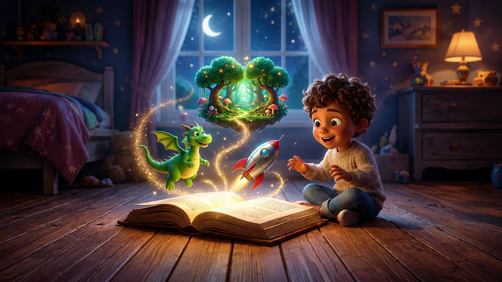 Colorful personalized storybooks banner