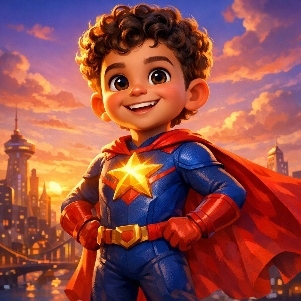 Superhero Saving the Day